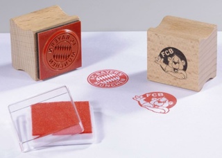 FCB - FC Bayern München Stempel-Set, rot