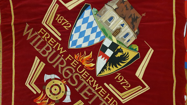 FF Wilburgstetten - Vereinsfahne Instandsetzen und Festschrift drucken