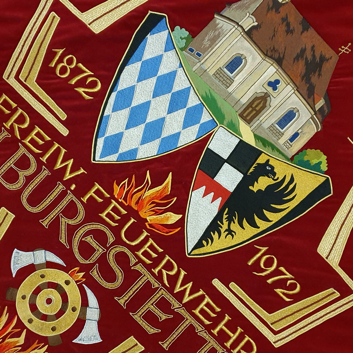 FF Wilburgstetten - Vereinsfahne Instandsetzen und Festschrift drucken