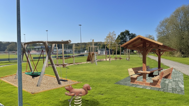 Spiel und Rastzone am Sportgelände des SV Bad Bentheim