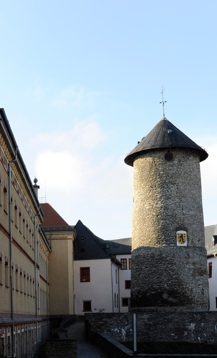 Bergfried von Schloß Voigtsberg