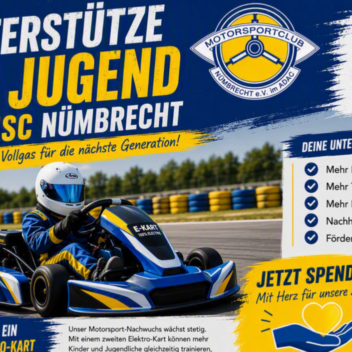 Unterstütze die Jugend-Kart-Abteilung des MSC Nümbrecht