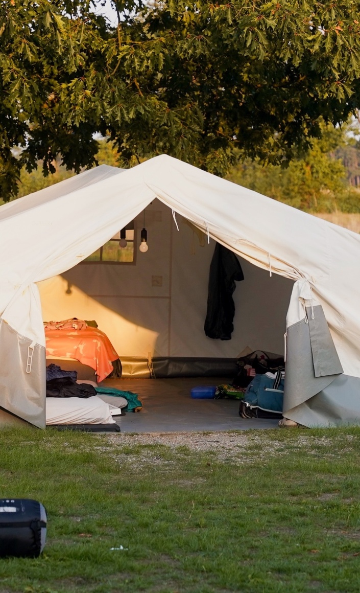 Zelt und Zubehör: erneuern, ersetzen, erhalten
