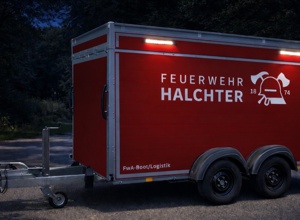 Anhänger für Jugendfeuerwehr und Einsatzabteilung Feuerwehr Halchter