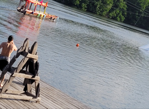 Wasserski-Sprungschanze Seepark Kirchheim