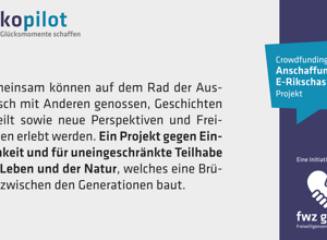 KoPilot – Rikscha-Fahrten für Bedürftige
