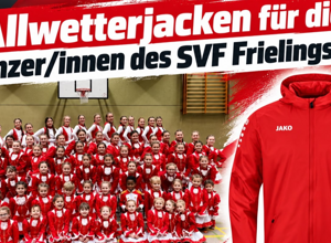 Allwetterjacken für die TänzerInnen des SV Frielingsdorf