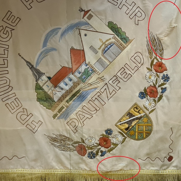 Restauration unserer Vereinsfahne