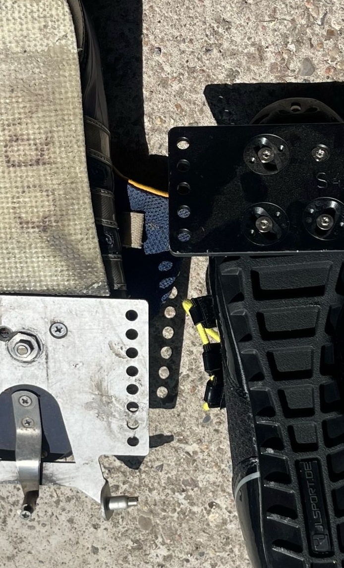 Passende Bootsschuhe und Stemmbrettplatten