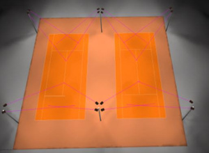 Wir bringen Licht ins Dunkle / LED Flutlichtanlage