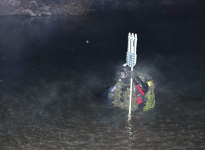 Technik für das Fackelschwimmen der Wasserwacht Olching
