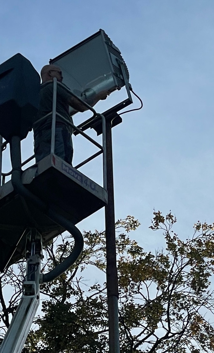 LED-Flutlichtanlage am Hauptplatz