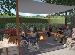 Neuer Garten als Wohlfühloase für 24 Menschen