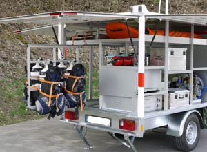 Der dringend benötigte Tauchanhänger der DLRG Diez e.V.