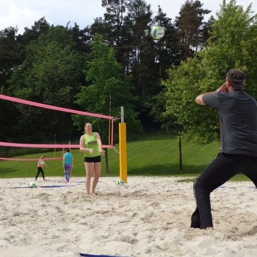 Bau einer Beachvolleyballanlage