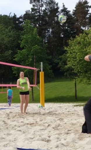 Bau einer Beachvolleyballanlage