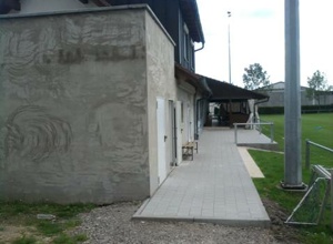 Abdichtungsarbeiten am Ball- und Geräteraum