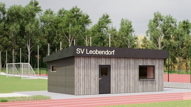 Errichtung einer neuen Materialhütte für den SV Leobendorf