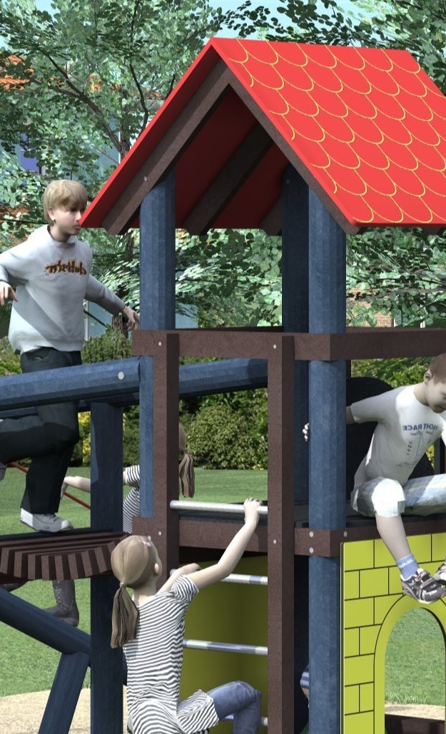 Spielturm Spielplatz Mambach
