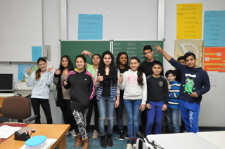 Klassenfoto von einem der Ausflüge und einen Brief von den Kindern