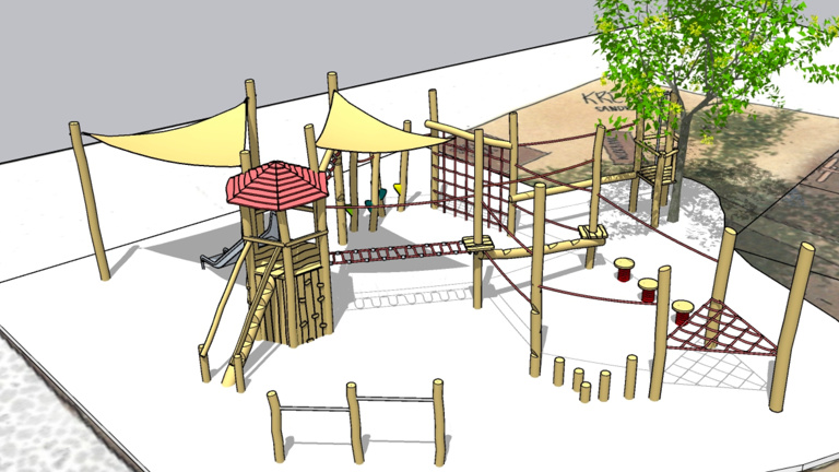 Neuer Spielplatz für den Kindergarten St. Josef in Hammelburg