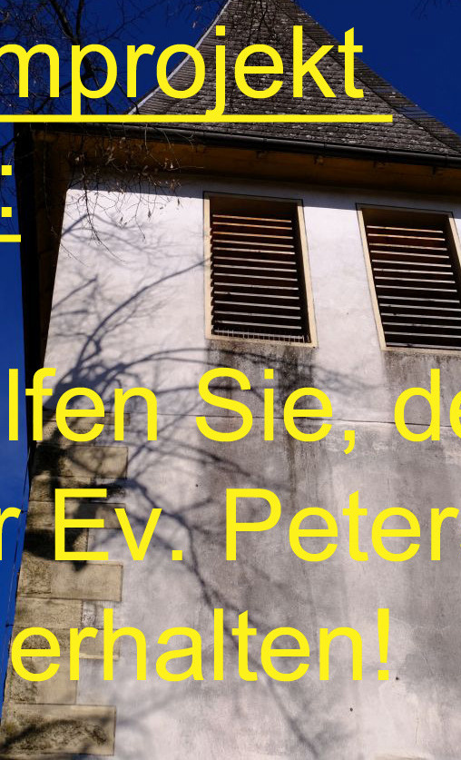 Turmanstrich Evangelische Peterskirche Gaiberg