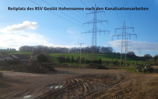 Material für einen neuen Reitplatz