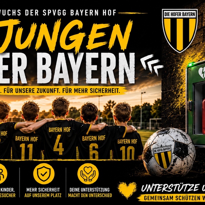 Defibrillator für unsere Jugend – Sicherheit für die Hofer Bayern