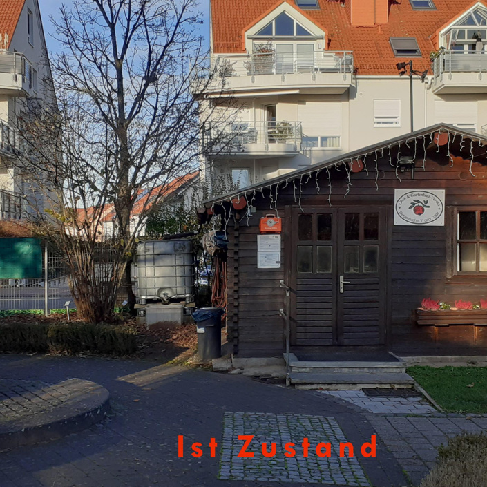 Gewächshaus mit Zisterne