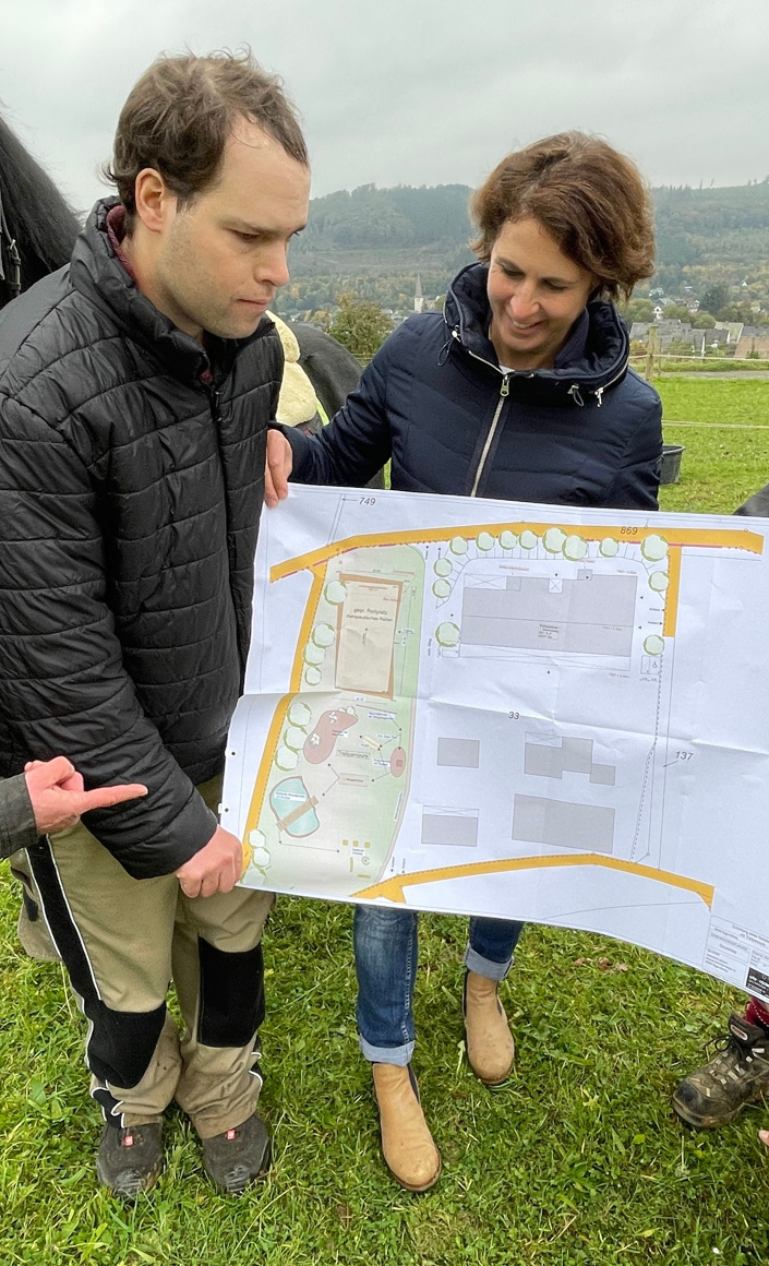 Barrierefreier Trailparcours auf dem Franziskushof der JG in Bigge