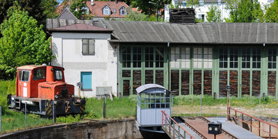 Dachziegel für den alten Lokschuppen Amberg