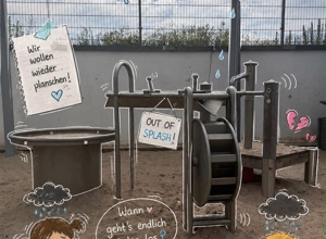 Kita Pusteblume e.V. - Reparatur unserer Wasseranlage im Außengelände