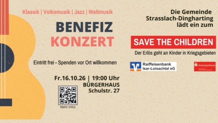 Strasslacher Benefizkonzert &amp;quot;Save The Children&amp;quot; 16.10.2026