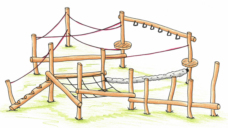 Kinder Motorik-Parcour