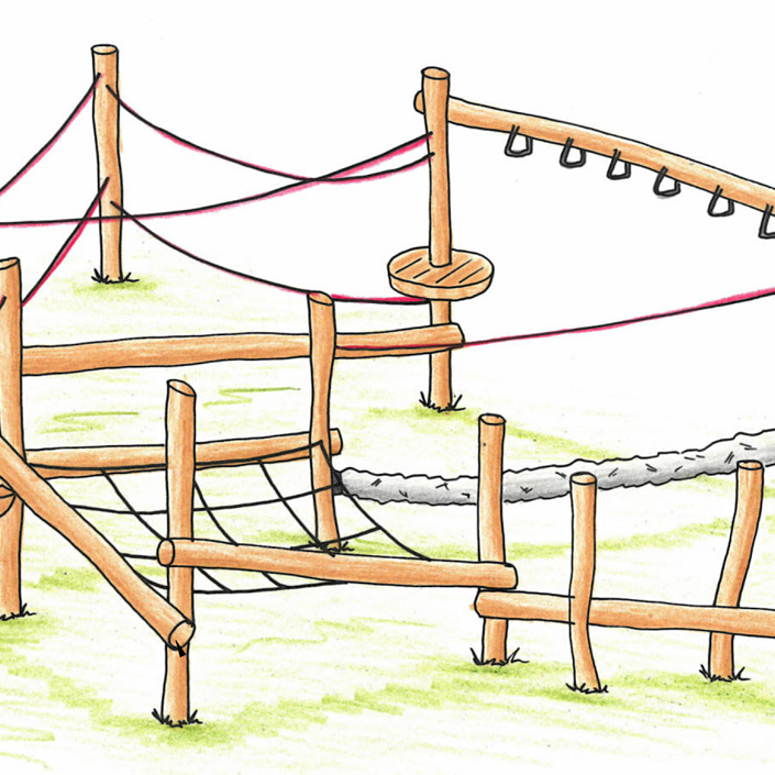 Kinder Motorik-Parcour