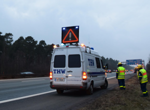 LED-Verkehrszeichen zur Unfallabsicherung