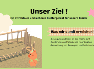 Ein neues Klettergerüst für die KiTa St. Franziskus Störnstein