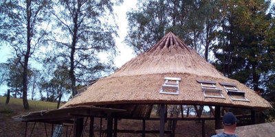 Neues Dach für das Rondell an der Vogelstange