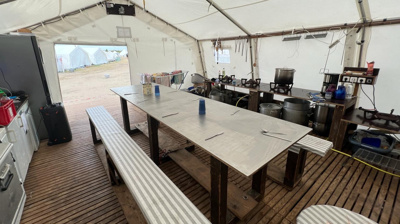 Schöne Grüße aus dem neuen Ameland Küchenzelt?