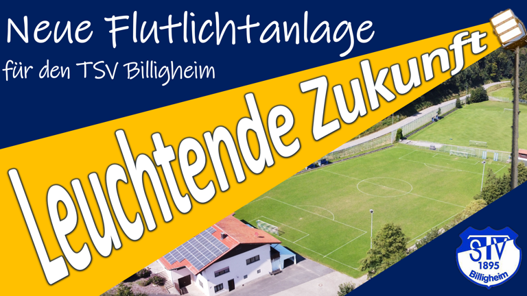 Umweltfreundliche Flutlichtanlage