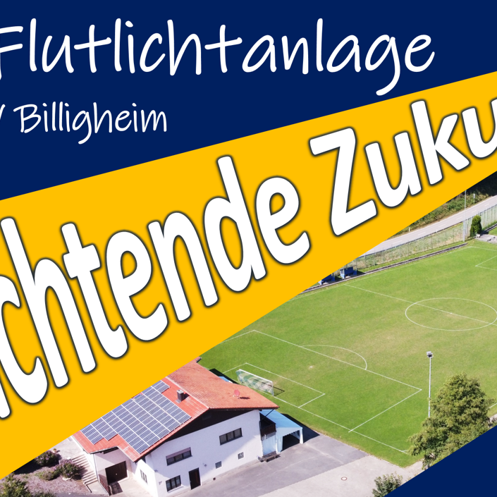 Umweltfreundliche Flutlichtanlage