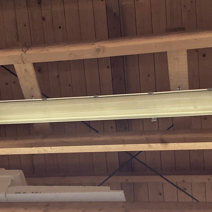 Erneuerung der Beleuchtung in der Wagenbauhalle, Umstellung auf LED