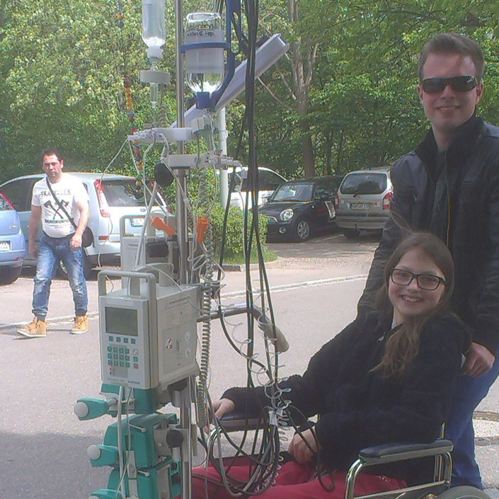 Mobile, klappbare Infusionsständer