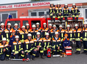 Vereinsfahne Feuerwehr Maidbronn