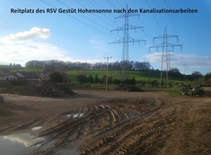 Material für einen neuen Reitplatz