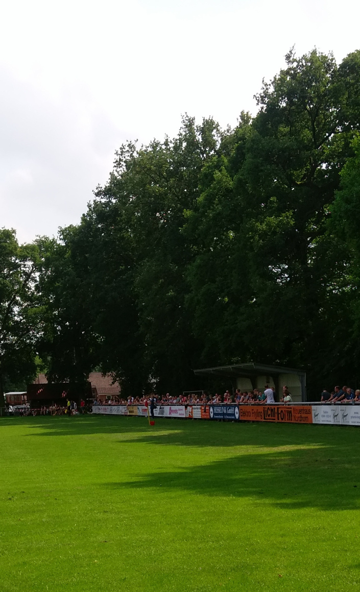 Neuer Fußballplatz mit LED Flutlichtanlage
