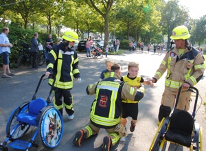 3, 2, 1 … Go! Start- und Zielbogen Höxteraner Feuerwehrlauf