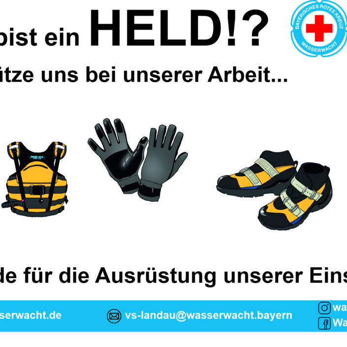 Ausrüstung für den Wasserrettungsdienst