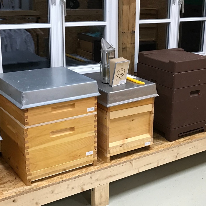 Erweiterung des Lehrbienenstandes