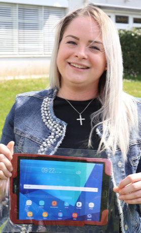 Corona-Hilfe: Tablets für Beschäftigte